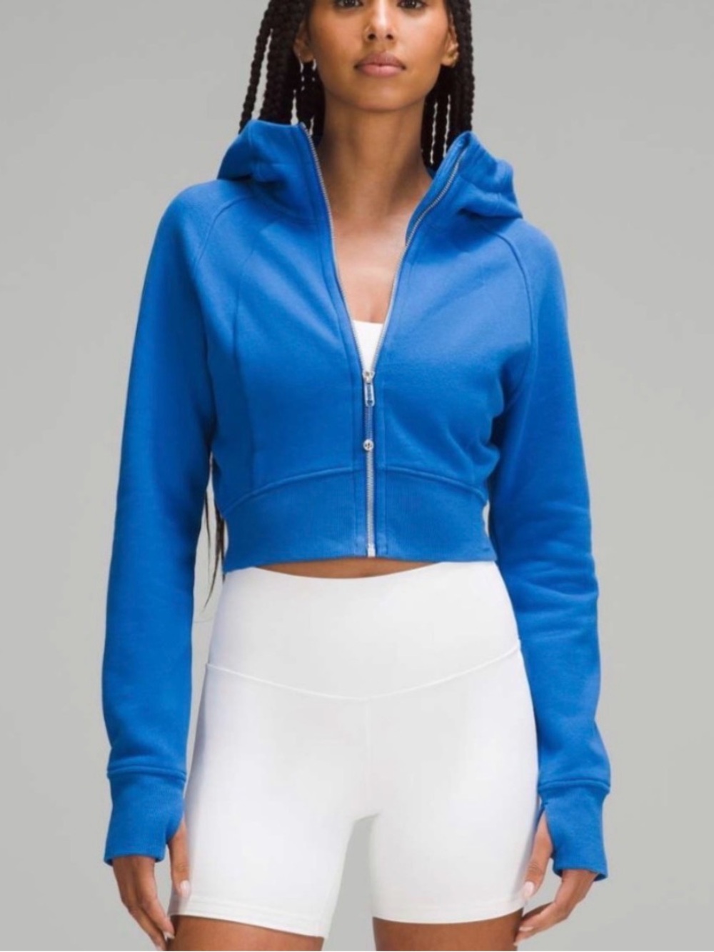 Lululemon Blue Scuba Full Zip Hoodie - Women's Size 10
